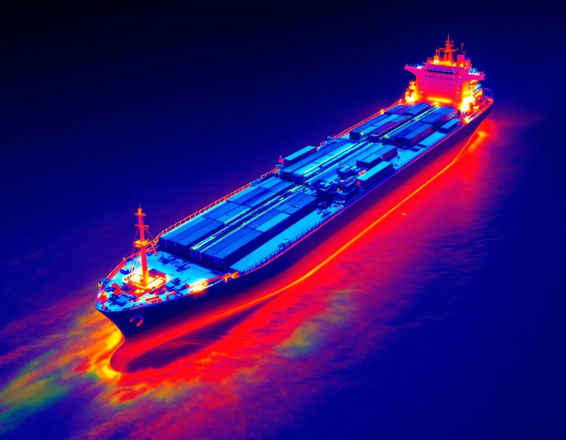 Thermal imaging shipping lane